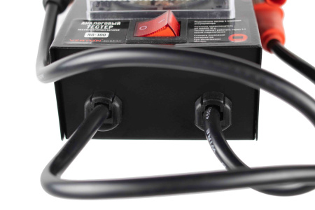 Нагрузочная вилка VERTON Energy NB-100 (напряж аккум. 6/12 В,ток нагрузки для 12В-125А,емкость батарей 30-235 А/ч, стрелочный) 10 шт/кор.