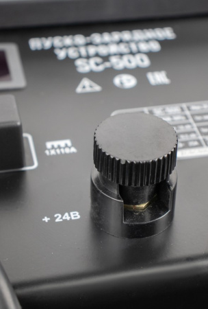 Пуско-зарядное устройство VERTON Energy SC-500 (напр.сети 230/50 В/Гц,напр. АКБ 12/24В,емкость зар. АКБ (мин/макс)20-800 Ач,ток зар/зап. 75A/500А,WET,12В потр.мощн.3,0/6,0кВт,6 реж. зар,IP20)