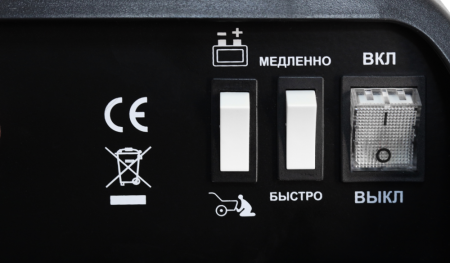 Пуско-зарядное устройство VERTON Energy ПЗУ- 120 (напр.сети 230/50 В/Гц,напр.АКБ 12/24В,емкость зар. АКБ (мин/макс) 20-400 Ач,макс.ток зар./зап. 40А/120А,WET/AGM, 12В потр.мощн. 1,08/2,16кВт,3 реж, зар,IP20)