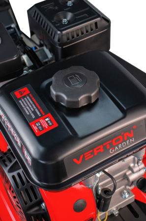 Мотоблок бенз. VERTON GT800W-3 (макс.мощн. 7л.с.чугунный редуктор,V раб. 212см3,передач. 3/1,регулятор руля все стороны,колеса Extreme 19*7,00-8,тип. запуска ручн., кол-во фрез-24, вал фрез-S23, прив. доп. оборуд.-ремен., сцепление-ремен. передача)