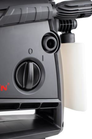 Мойка выс.давл.VERTON WM-1500 (1500 Вт.,давл. мин/макс 80/120 бар,расх. воды мин/макс 5,0/5,5 л/мин., 5м шланг, пеногенератор с рег. подачи, веерная насадка, грязевая фреза, внутр. фильтр тонк. очистки, функция автостоп, самовсасывание, пласт. помпа)