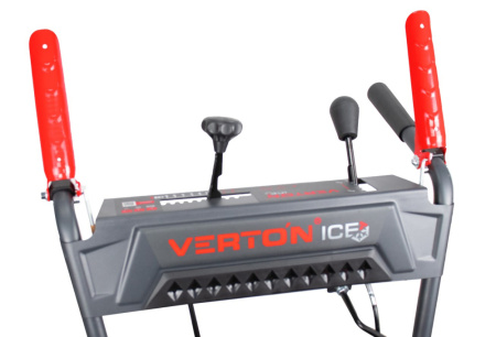 Снегоуборочная машина бенз.Verton Ice SB-761 (5,0кВт/7л.с,V 212 см3, шир/выс 62/54,5см,кол-во передач:6 вперед/2 назад, диам шнека 30см, колеса 13', рычаг упр желобом на панели, воронка в компл)
