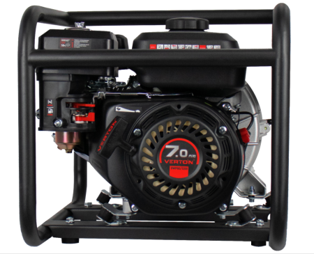 Мотопомпа Verton для сильнозагрязненной воды DWP 80/1200 (7л.с/212см3,80мм/3", 1200л/мин,72м3/ч,h8м/26,d30мм)