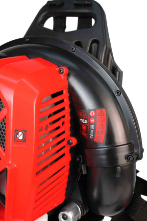 Воздуходувка ранцевая бензиновая VERTON BW80 (V двигателя 75,6см3,мощность 3,1кВт/4,1л.с,скор. возд.105м/сек,произв. в воздух. реж.1500м3/ч,Vбак 2л.,уровень шума 110дБ)