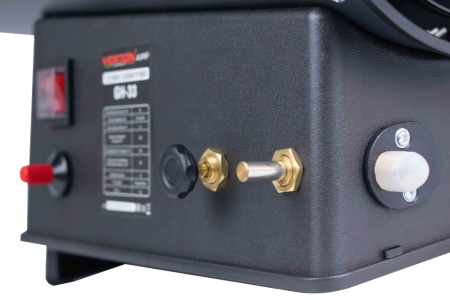 Газовая тепловая пушка Verton Air GH-33 (33 кВт,750м3/ч,2,1кг/ч,рег.высоты/подачи газа,пропан/бутан, шланг редуктора 1.5м)