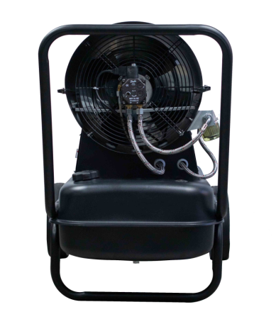 Дизельная тепловая пушка Verton Air DH-90 (90кВт,1368м3/ч.,5,8л/ч,прям.нагрев,дисплей,манометр,дизель/керосин 107х57х66см, d 34см)