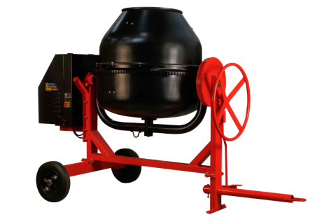 Бетоносмеситель VERTON MIX СМ-500 (мощн 4000 Вт, 380V, вен.чугун,V бака 500л ,V гот. смеси 333л, ø бака 900 мм, высота бака 940 мм, толщина 2,75/3,7 мм, педаль фиксации, сцепное устр-во, колесо ø51 см резина, лопасти сварные)