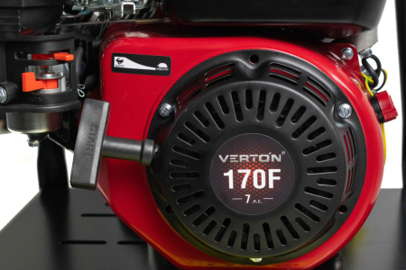 Виброплита Verton PC-120 (мощность двигателя 7л.с,центробеж.сила19.8кН,глубина уплотнения 350мм,производительность 870м2/ч,пл.470х620мм,вес112кг,V двиг.170см3)