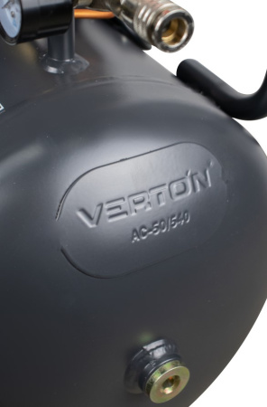 Компрессор безмасляный Verton Air AC-50/540 (230/50 В/Гц,б/масл. 540л/мин, V 50л, макс. дав.8 бар, мощн. 3 кВт, част. вращ. двиг. 2850 об/мин,рапид/быстросъем асинх. однофаз.)